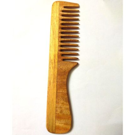 Wooden Comb with Handle