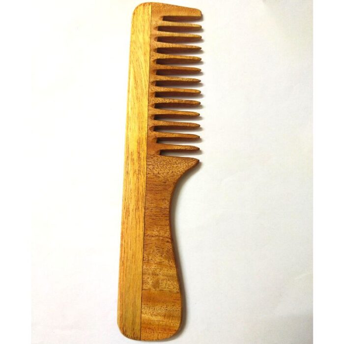 Wooden Comb with Handle